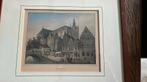 Grote Kerk Delft - handgekleurde staalgravure, Ophalen