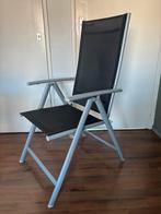 4x tuinstoelen zwart/grijs, Tuin en Terras, Ophalen, Zo goed als nieuw, Kunststof