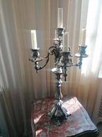 Antieke grote kandelaar zilver, Ophalen of Verzenden