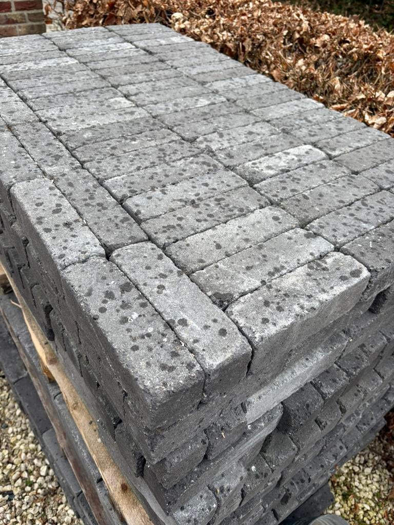 Betonklinkers antraciet, Tuin en Terras, Tegels en Klinkers, Ophalen, Klinkers, Zo goed als nieuw, 10 m² of meer