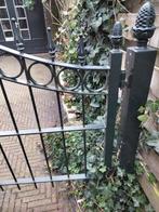 Gietijzeren Hekwerk met Sierlijke Details, Tuin en Terras, Tuinhekken en Hekwerk, Ophalen, Met poort, Gebruikt, Sierhekwerk
