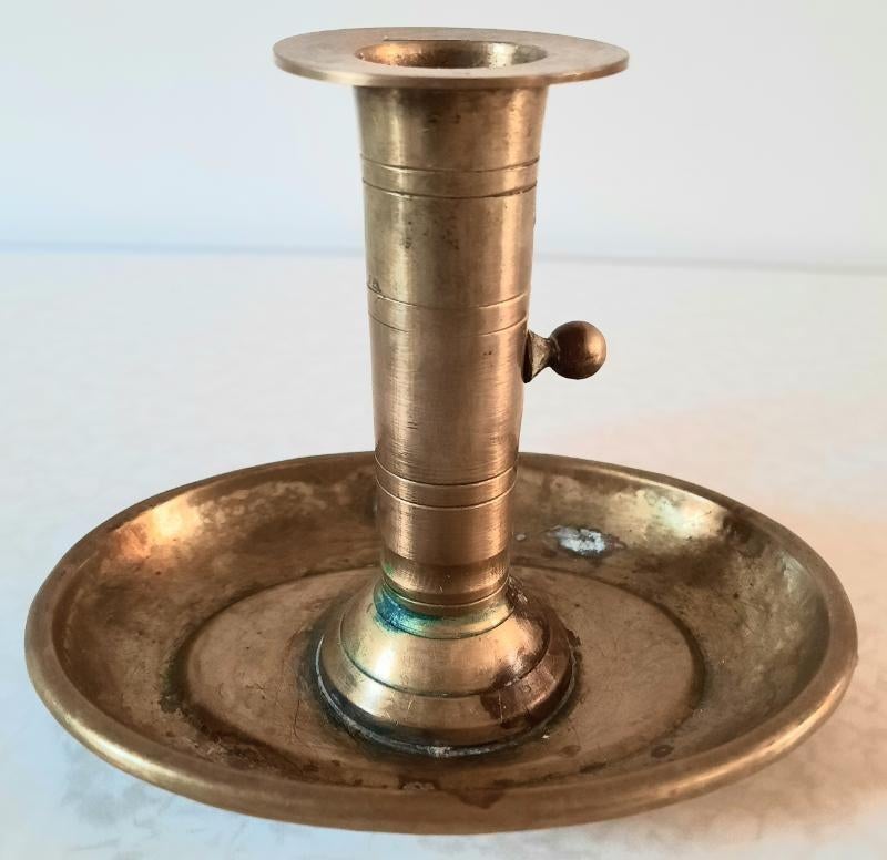 Antieke koperen blaker met schuif mechanisme, Antiek en Kunst, Ophalen of Verzenden, Koper of Brons