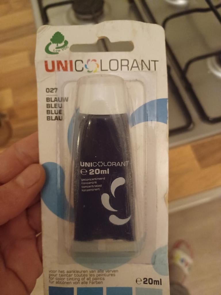 Blauwe kleurpasta om je eigen verf te mengen., Ophalen of Verzenden, Nieuw