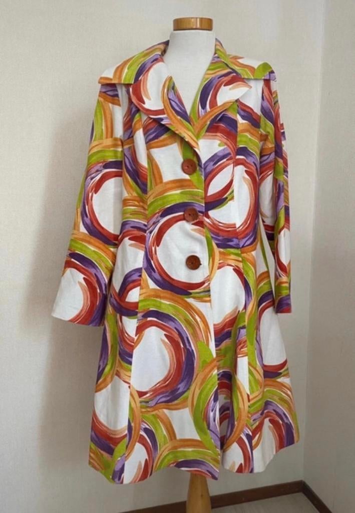 Vintage Zazou jas - maat XL(42), Ophalen of Verzenden, Zo goed als nieuw, Maat 42/44 (L), Wit