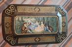 Vintage blik De Gruyter met romantische taferelen, Verzamelen, Blikken, Ophalen of Verzenden, Gebruikt, Overige, Overige merken