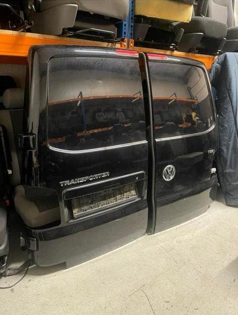 Vw Transporter T5 T6 Achterdeuren Achter Deurtjes Zwart LC9X, Ophalen, Links, Spatbord