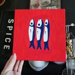 Unieke illustratie op canvasdoek schilderij sardines vissen, Verzenden