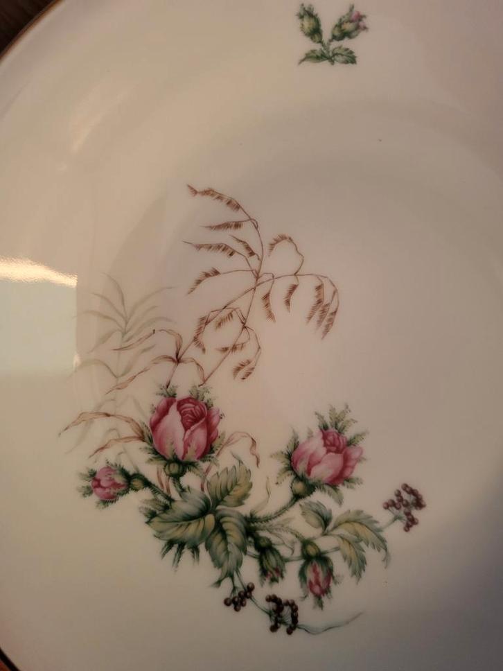 Prachtig servies met rozenmotief, Huis en Inrichting, Keuken | Servies, Zo goed als nieuw, Kom(men), Overige stijlen, Porselein