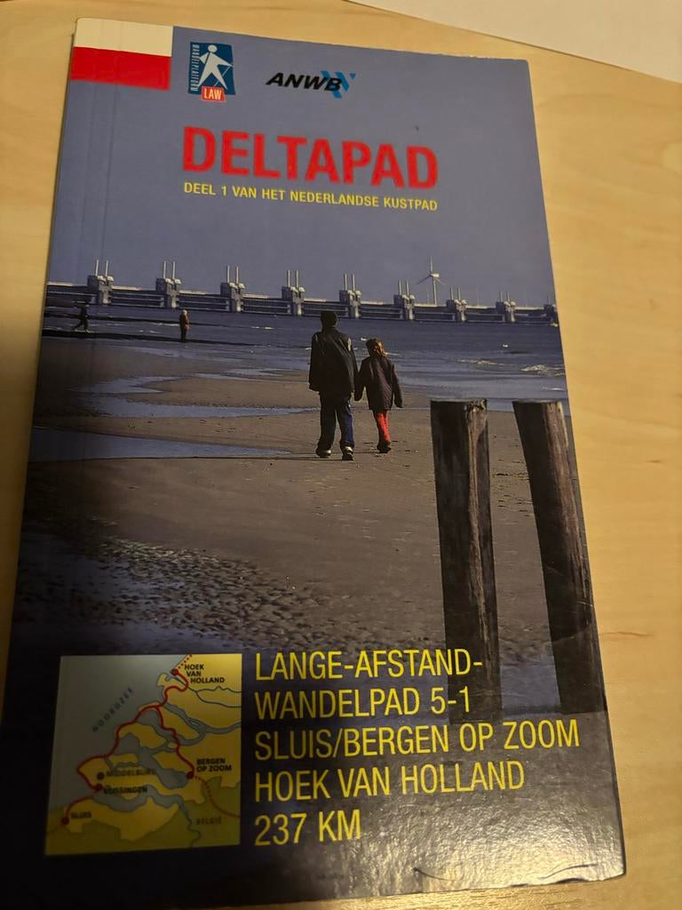 Deltapad deel 1 ANWB Lange-Afstand-Wandelpad, Gelezen, Fiets- of Wandelgids, Ophalen of Verzenden, ANWB