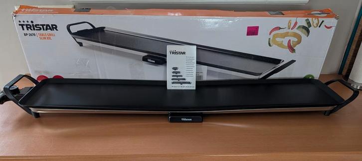 Nieuwe Tristar BP-2670 Tafelgrill Slim XXL – 100cm lang!, Witgoed en Apparatuur, Gourmetstellen, Nieuw, 8 personen of meer, Ophalen