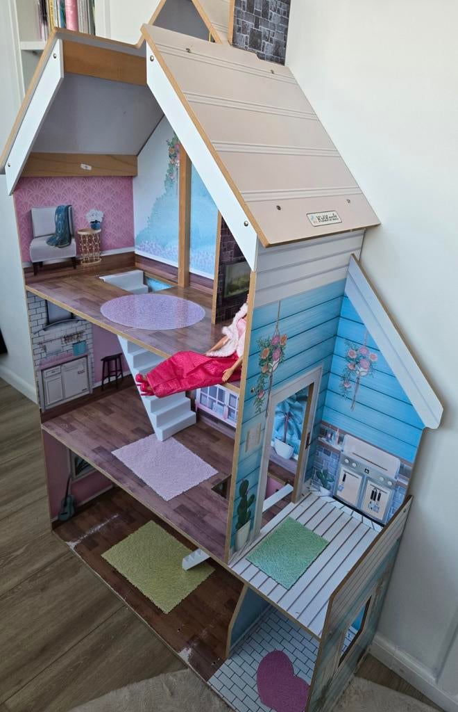 Barbiehuis, Kinderen en Baby's, Speelgoed | Poppenhuizen, Ophalen of Verzenden, Poppenhuis