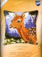 Cado vervaco borduurpakket  kussen Hertje, Ophalen of Verzenden, Nieuw, Handborduren, Borduurpakket