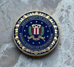 US Department of Justice FBI coin, Ophalen of Verzenden, Landmacht, Amerika, Embleem of Badge
