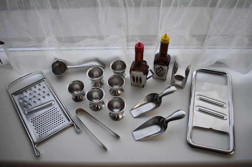 Gero Zilmeta Sola botervloot ei schepje rasp maggi thee etc, Antiek en Kunst, Antiek | Keukenbenodigdheden, Ophalen of Verzenden