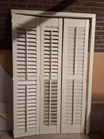 Witte shutters raambekleding jaloezieën, Ophalen, Gebruikt, 100 tot 150 cm, 200 cm of meer
