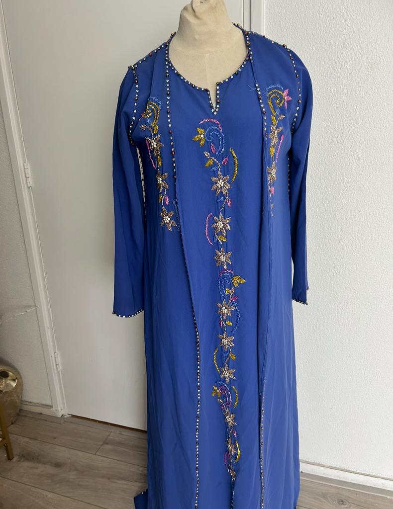 Luxe Marokkaanse 2 delige kaftan kimono maat l/xl, Ophalen of Verzenden, Zo goed als nieuw, Maat 46/48 (XL) of groter, Overige typen