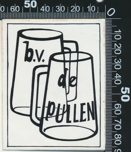 Sticker: BV De Pullen, Verzamelen, Stickers, Zo goed als nieuw, Bedrijf of Vereniging, Ophalen of Verzenden