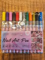 Nail Art Pennen Set - 12 Kleuren, Overige kleuren, Nieuw, Ophalen of Verzenden, Handen en Nagels