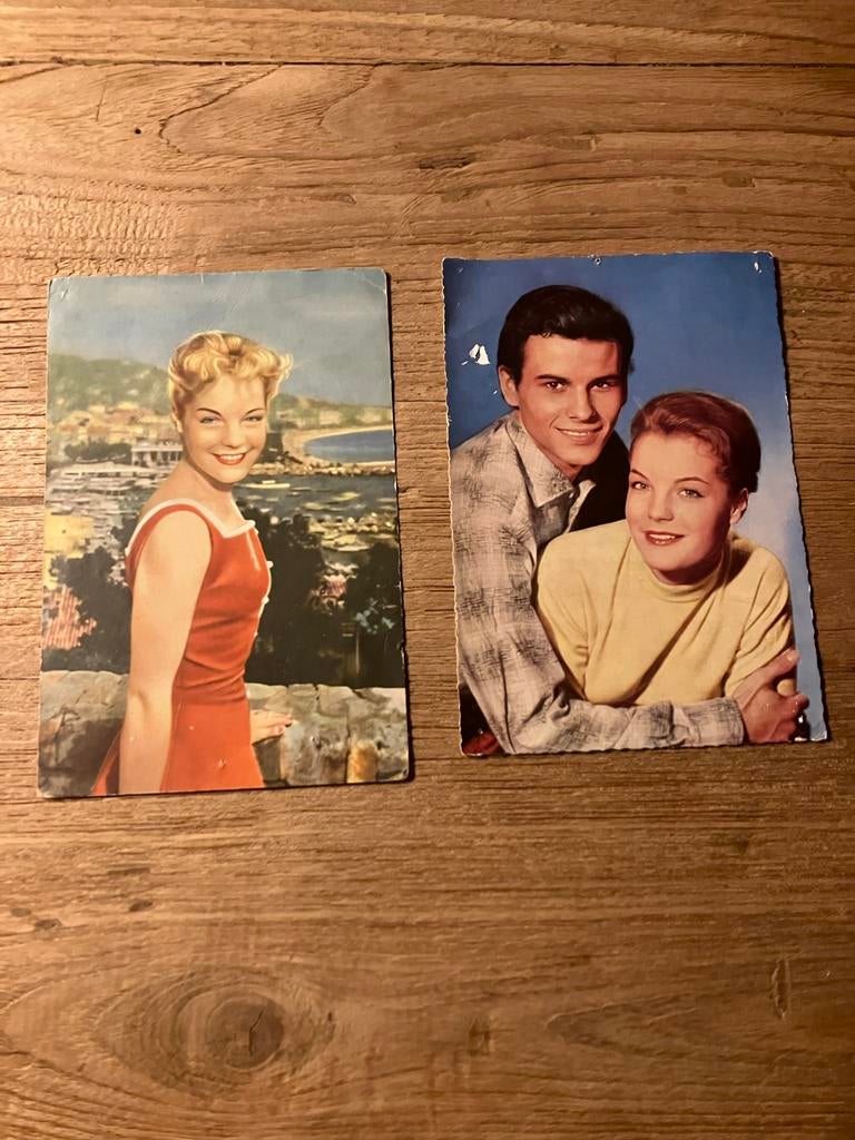 Romy Schneider Kaarten, Verzamelen, Ophalen of Verzenden, 1960 tot 1980, Gelopen