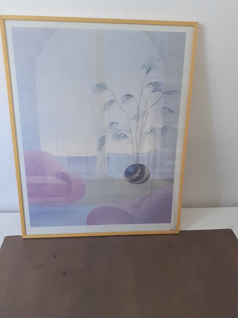 ingelijste poster, Huis en Inrichting, Woonaccessoires | Schilderijen, Tekeningen en Foto's, Ophalen, Minder dan 50 cm, Zo goed als nieuw