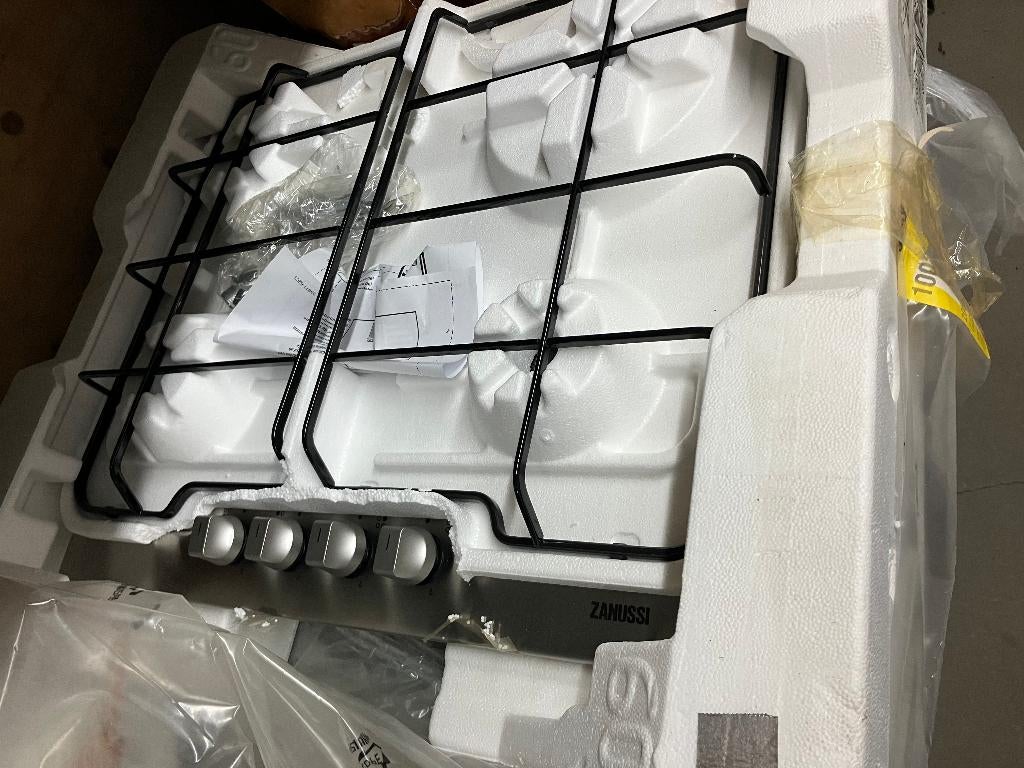 Inbouw Zanussi gaskookplaat Nieuw!, Witgoed en Apparatuur, Kookplaten, Ophalen, Nieuw, 4 kookzones, Inbouw