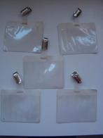 naambadge met clip ~ wit, Ophalen of Verzenden, Gebruikt