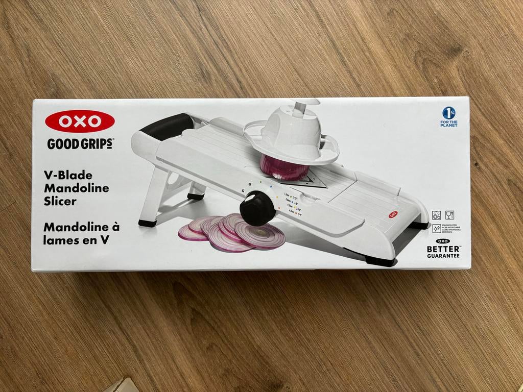 OXO Good Grips V-Blade Mandoline Slicer - Nieuw in doos, Overige typen, Kunststof, Nieuw, Ophalen of Verzenden