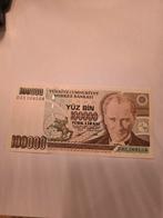 Turkse 100.000 Lira biljet - Atatürk, Ophalen of Verzenden