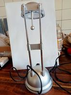 Verstelbare bureaulamp / tafellamp - zilverkleurig, Ophalen of Verzenden, Zo goed als nieuw