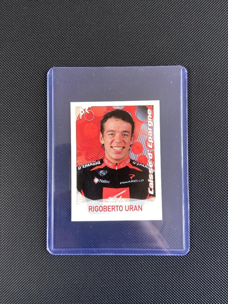 Rigoberto Uran Panini Sprint 2009 Sticker Caisse d'Epargne, Verzenden, Zo goed als nieuw, Overige sporten, Poster, Plaatje of Sticker