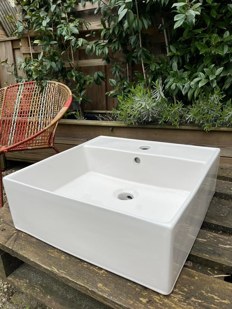 Wasbak 46x46x16, Minder dan 50 cm, Ophalen of Verzenden, Zo goed als nieuw, Minder dan 100 cm