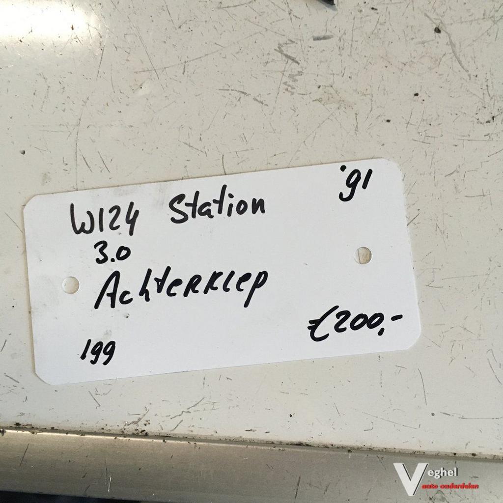 Mercedes W124 1991 3.0 diesel Achterklep, Ophalen, Gebruikt, -, Achter