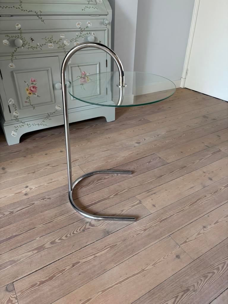 Vintage IKEA RY bijzettafel, Minder dan 55 cm, Rond, Zo goed als nieuw, Ophalen