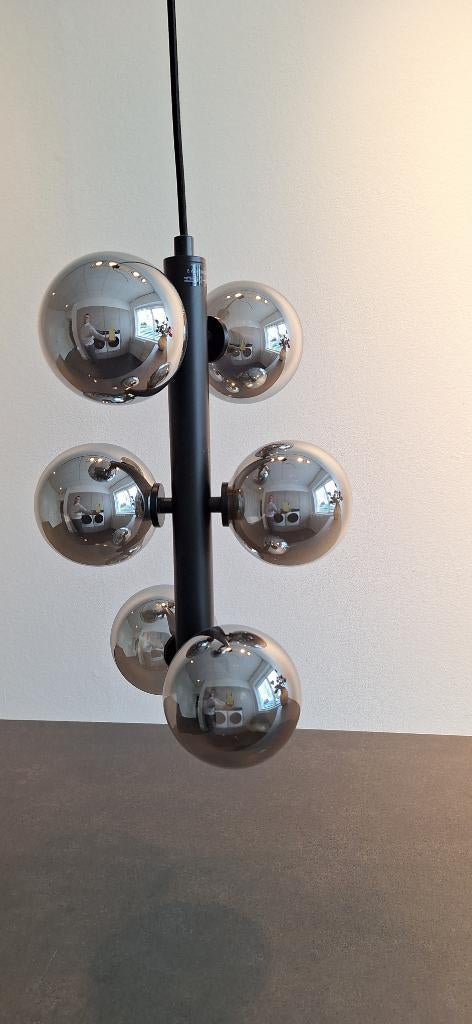 Hanglamp Lucide Tycho 2stuks, Ophalen, Zo goed als nieuw, Glas, Modern