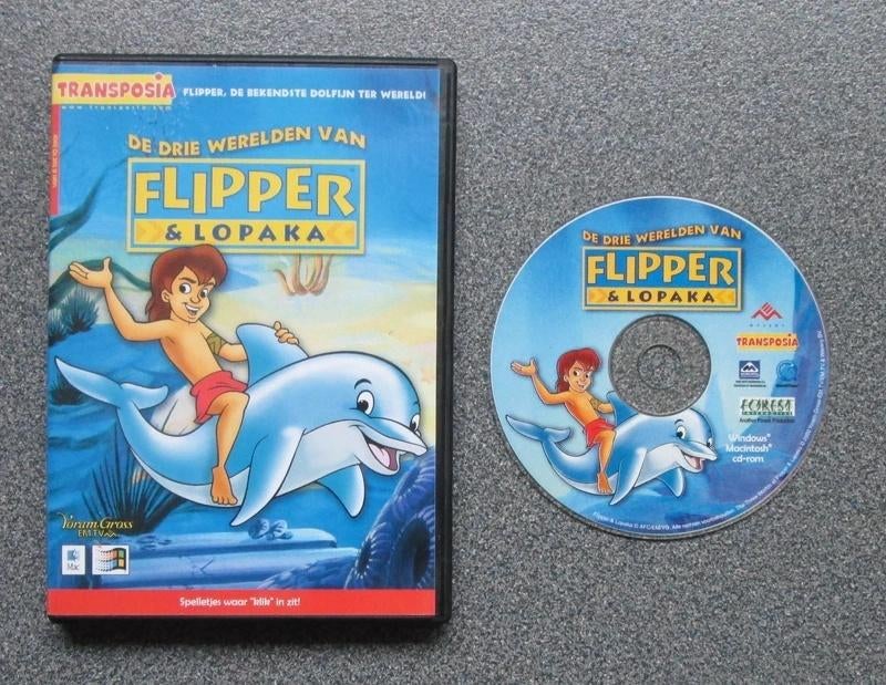 De drie werelden van Flipper & Lopaka, Avontuur en Actie, Verzenden, 1 speler, Zo goed als nieuw