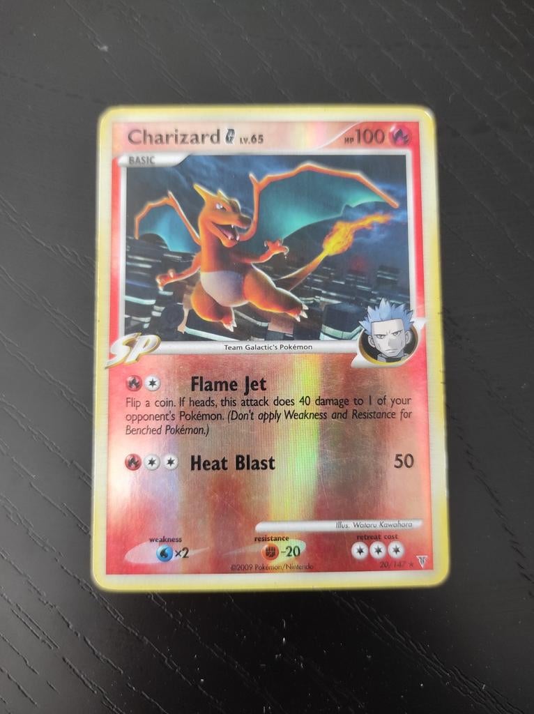Charizard Lv.65 Pokémon Kaart - Team Galactic's, Hobby en Vrije tijd, Verzamelkaartspellen | Pokémon, Ophalen of Verzenden, Gebruikt