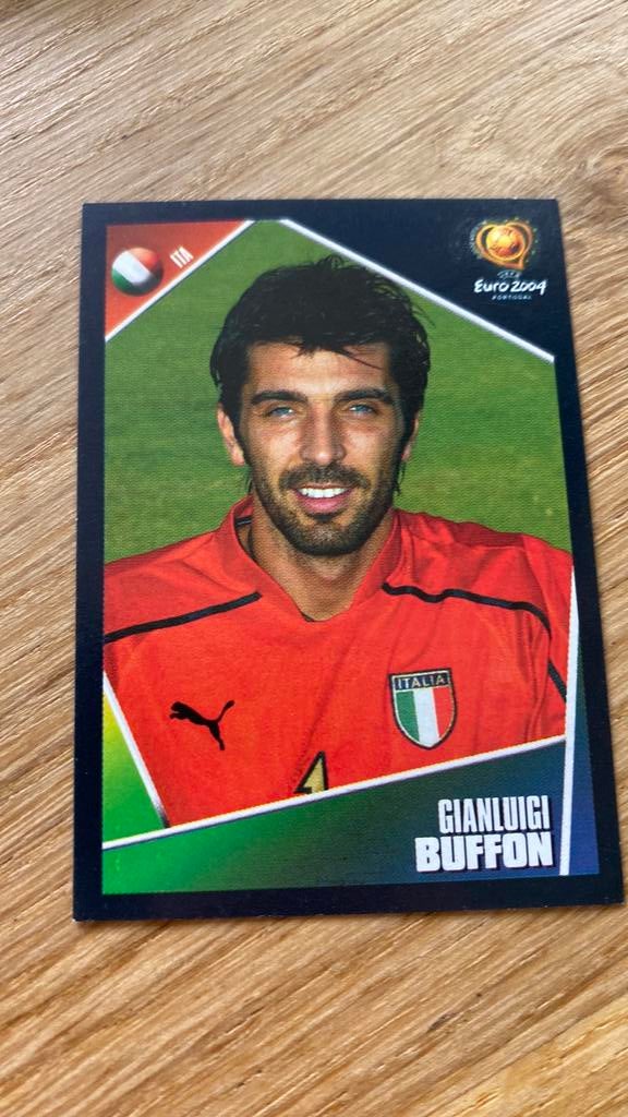 Panini buffon ek 2004, Ophalen of Verzenden, Zo goed als nieuw, Buitenlandse clubs, Poster, Plaatje of Sticker