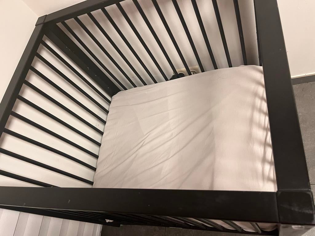 Gratis Box Zonder Matras - Zwart, Ophalen of Verzenden, Gebruikt, Rechthoekig, Lade