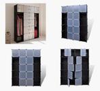 Modulaire Kast Vidaxl - Zwart/Wit, Ophalen, 100 tot 150 cm, Nieuw, 150 tot 200 cm