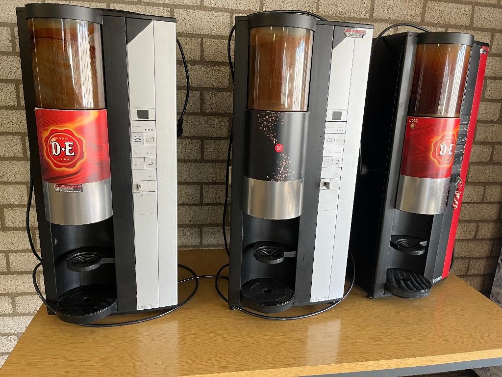 3x Wittenborg Douwe Egberts Gallery 100, Gebruikt, 10 kopjes of meer, Koffiemachine, Gemalen koffie