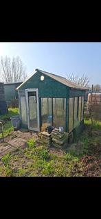 Tuinkas met houten constructie, Ophalen of Verzenden, Glas, Gebruikt, Aluminium