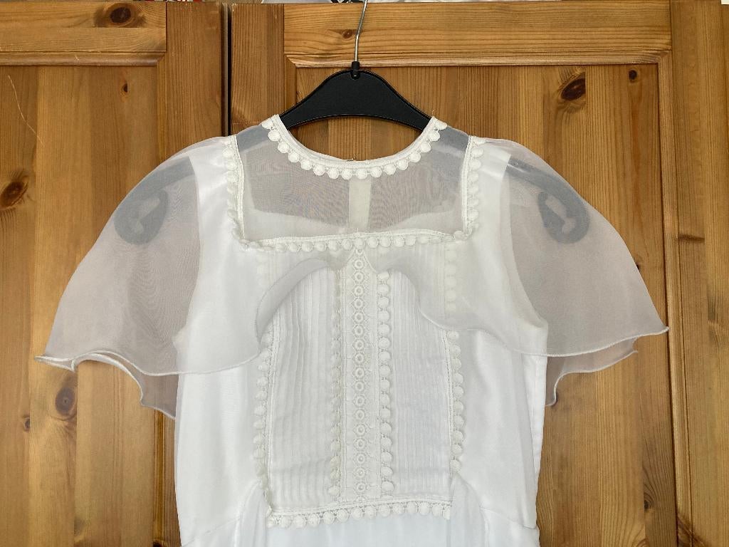 Vintage / Trouwjurk / wit / Jaren '70, Ophalen, Gedragen, Wit, Trouwjurk