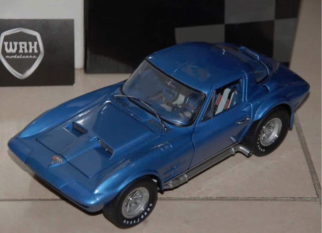 1:18 CHEVROLET CORVETTE GS COUPE blue Exoto 18020 WRH, Hobby en Vrije tijd, Modelauto's | 1:18, Verzenden, Zo goed als nieuw, Auto