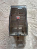 Vintage diskbox floppy disk opslagdoos met sleutel, Computers en Software, Vintage Computers, Ophalen of Verzenden