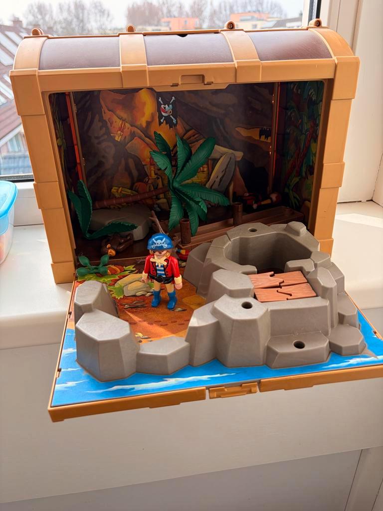 Playmobil Piraten Schatkist Set met Accessoires, Ophalen of Verzenden, Gebruikt, Jongen of Meisje