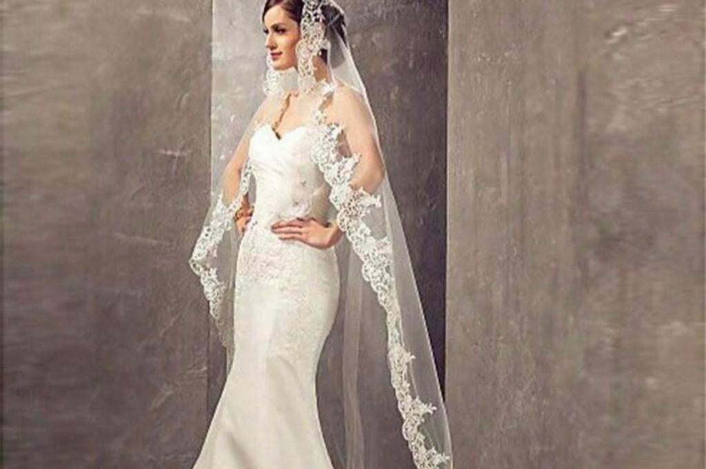 Nieuwe bruidssluier sluier weddingveil nieuw 1,5 meter, Ophalen of Verzenden, Zo goed als nieuw, Wit, Accessoires