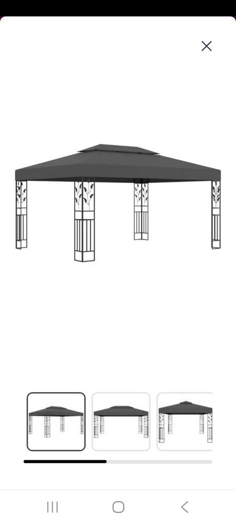 Nieuwe blauwe partytent 3x3m met winddak, Tuin en Terras, Partytenten, Partytent, Minder dan 4 meter, Nieuw, 2 meter of meer