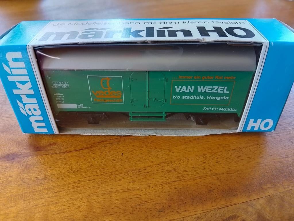 Märklin 4415 Goederenwagon - Van Wezel Hengelo, Wisselstroom, Gebruikt, Wagon, Ophalen of Verzenden