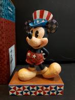 Jim Shore Retired Disney Traditions Mickey Mouse USA, Verzamelen, Ophalen, Mickey Mouse, Zo goed als nieuw, Beeldje of Figuurtje