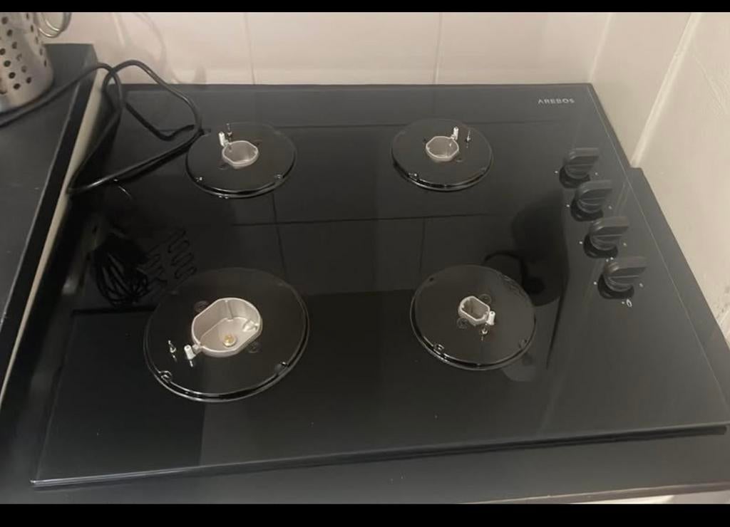 Gasstel, Witgoed en Apparatuur, Kookplaten, Nieuw, Inbouw, Gas, 4 kookzones